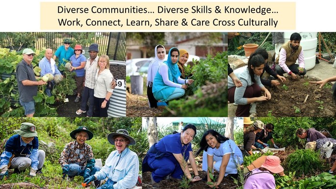 Diverse community garden project image